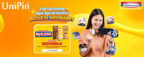 Top Up Game Apa Aja di UniPin dan Bayar di Indomaret, Tambah Rp2,000 GRATIS Indomilk